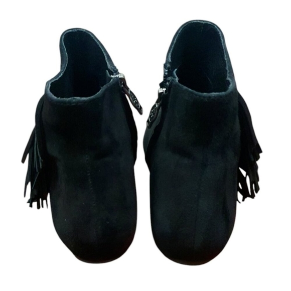 Ash nolita black suede fringe open toe ankle boots size EU 37 - Picture 3 of 11